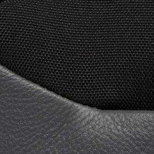 Closeup of Nylon & calf leather