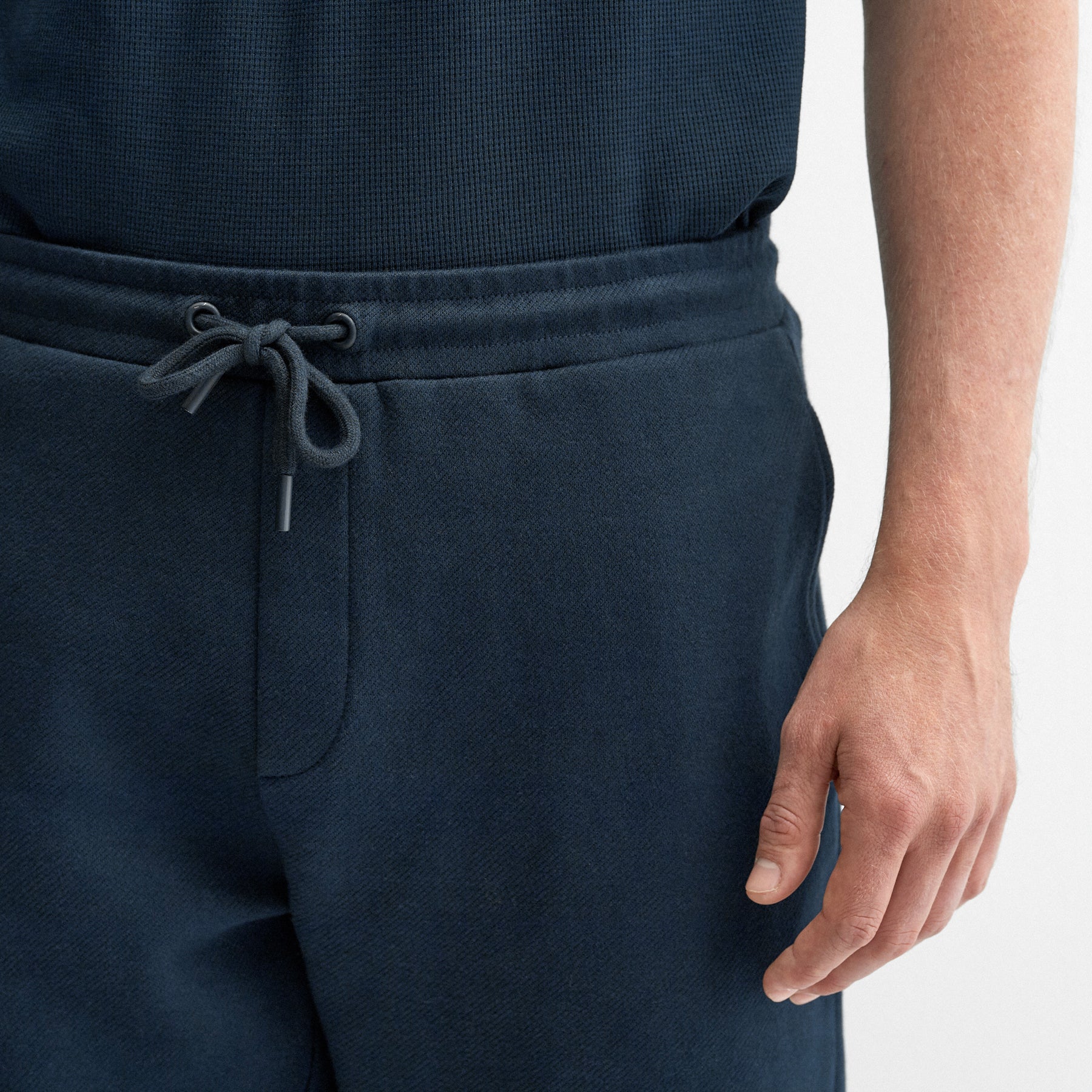Strade Navy Jersey Trousers | Men's Trousers | Oliver Sweeney
