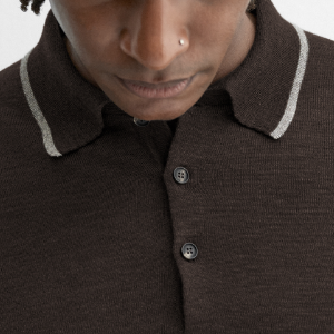 Closeup of Polo neck