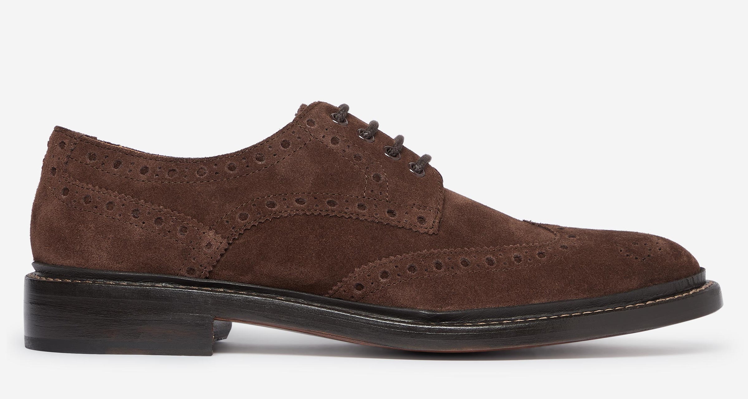 Saunders Chocolate Suede