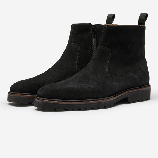 Swanley Black Suede