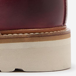 Closeup of Natural leather rand