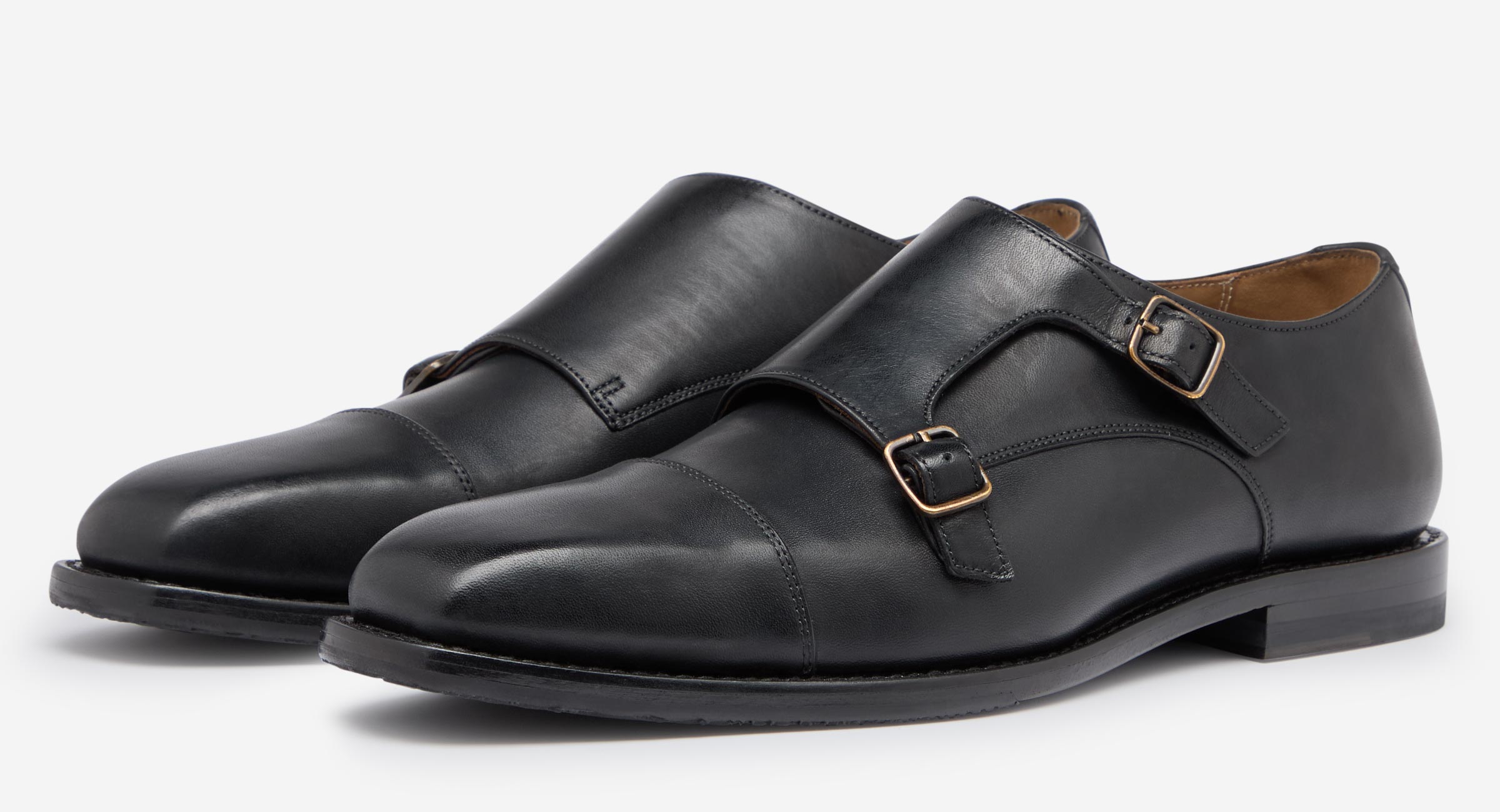 Coombe Black | Monk Shoes | Men's Shoes | Oliver Sweeney