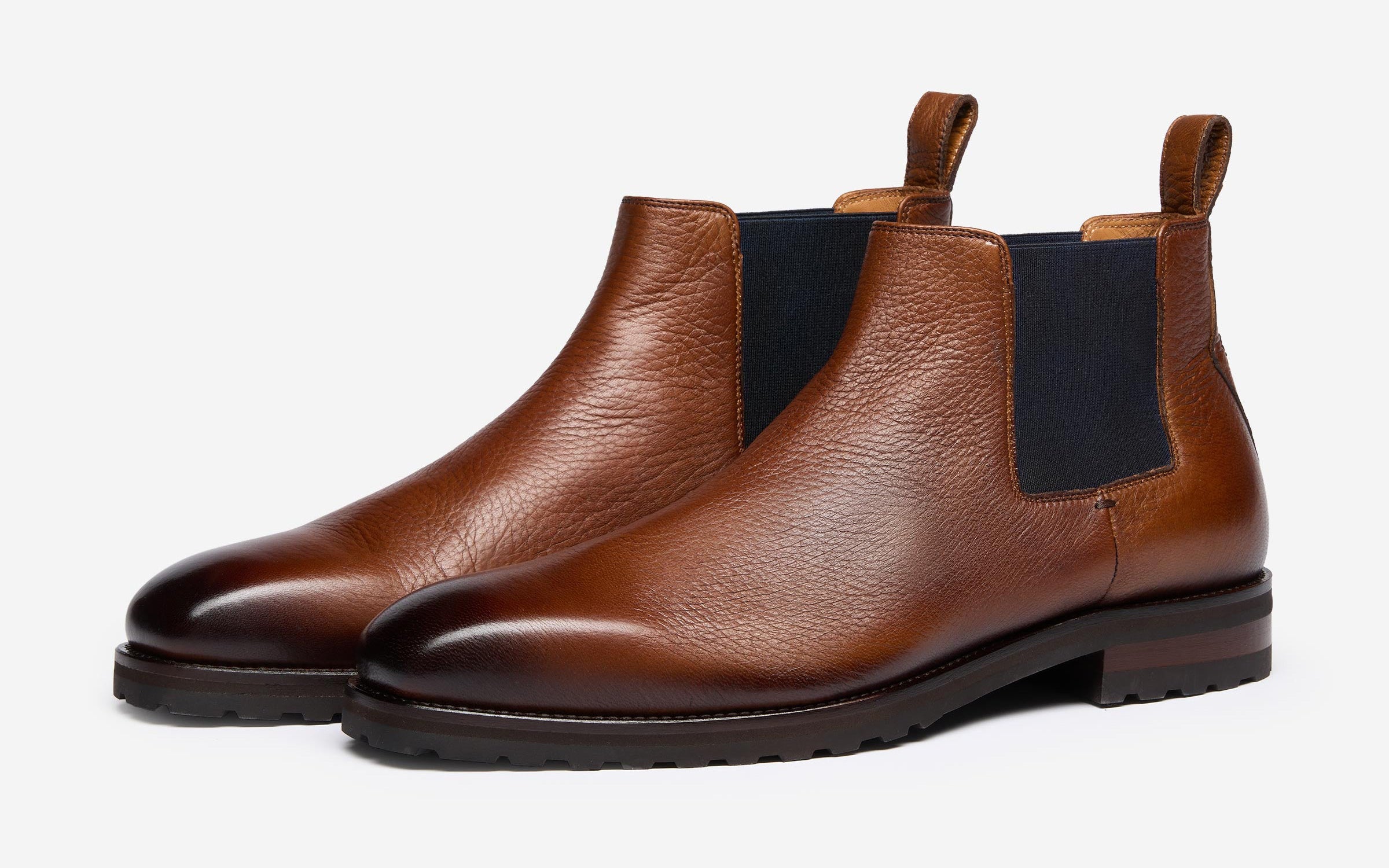 Arditi Tan | Deer Leather Chelsea Boots | Men's Boots | Oliver Sweeney