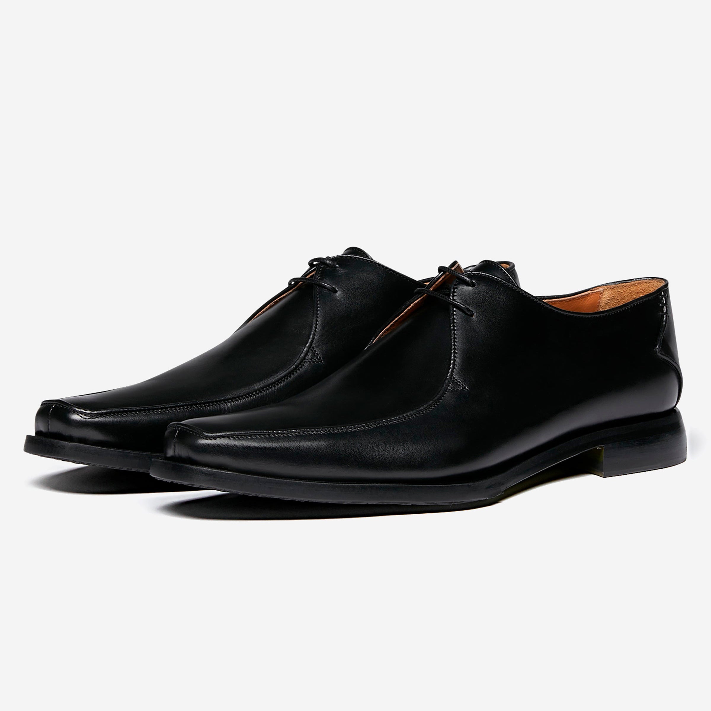 Men\'s Black Leather Lace-Up Derby Dress Shoes from Oliver Sweeney Mens Oliver Sweeney Eastington Shoes In Black | Soletrader main image 3