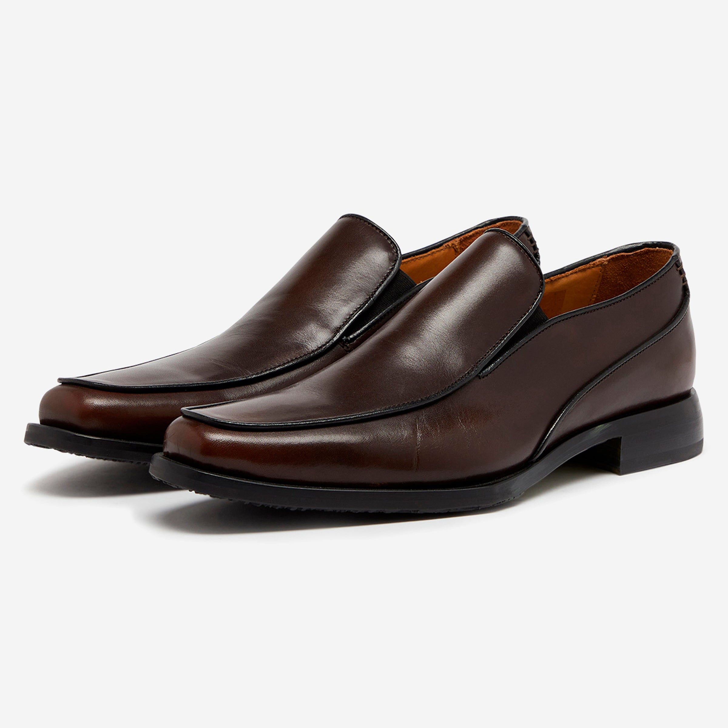 Stella Dark Brown | Leather Slip-on | Men display picture 3
