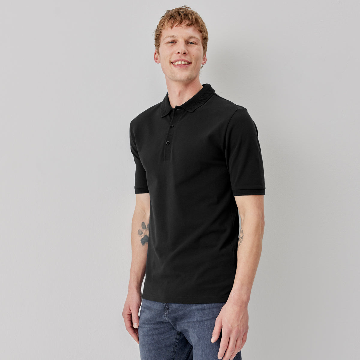 Tralee Black Polo TShirt Men's TShirts Oliver Sweeney