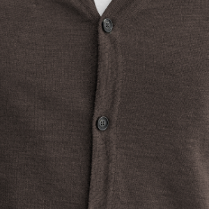 Closeup of Ribbed placket & hem