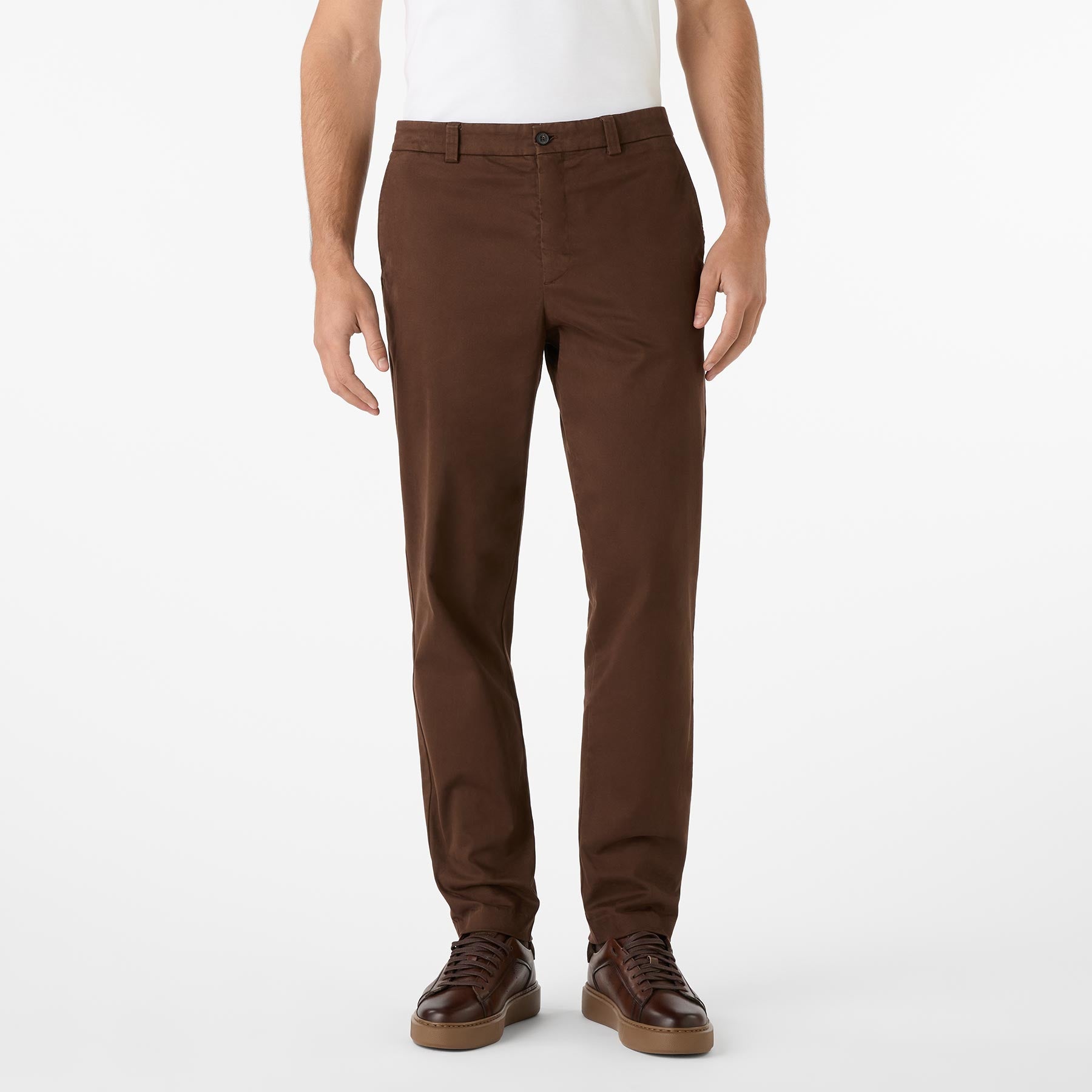 Terena Chocolate | Men's Trousers | Oliver Sweeney