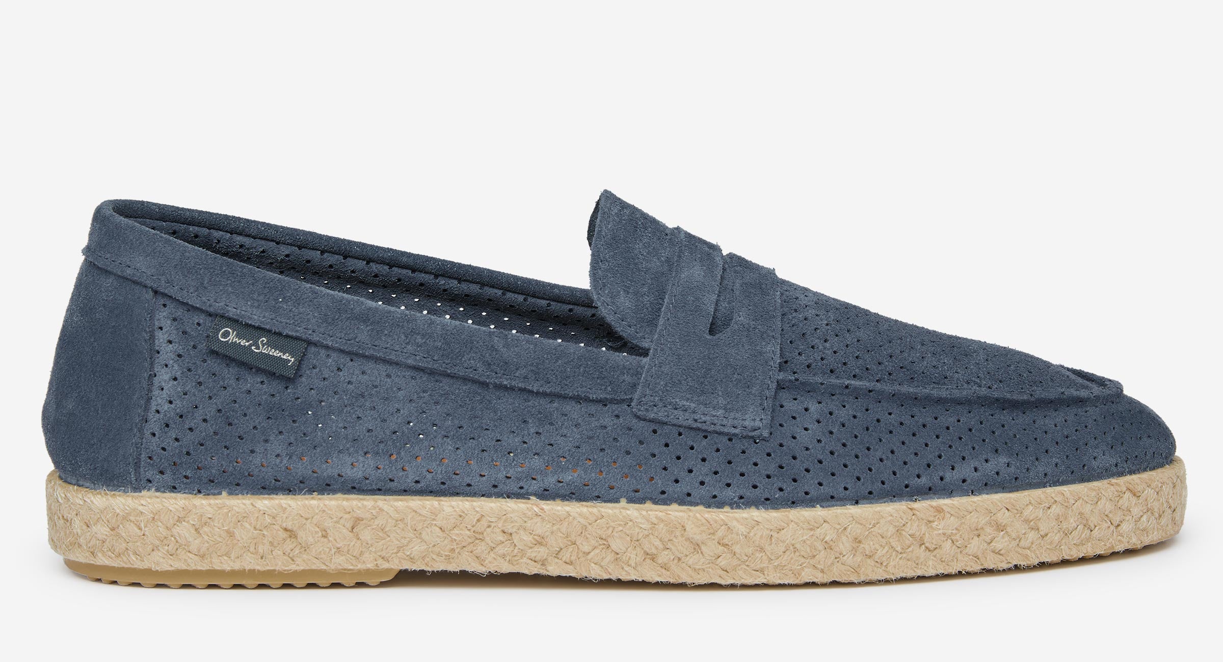 Terrassa Blue | Men's Espadrilles | Oliver Sweeney
