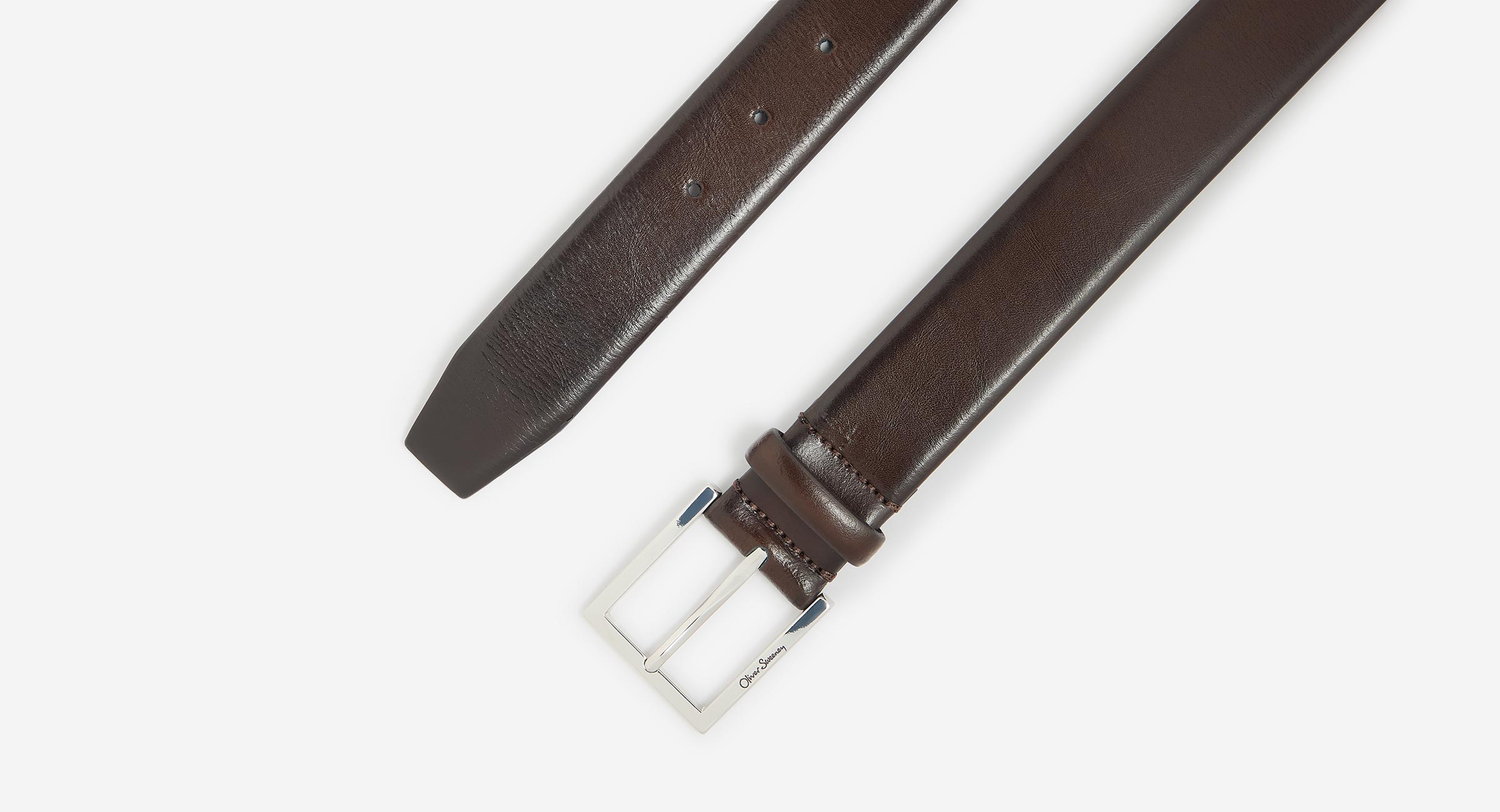 Teramo Brown | Men's Belts | Oliver Sweeney