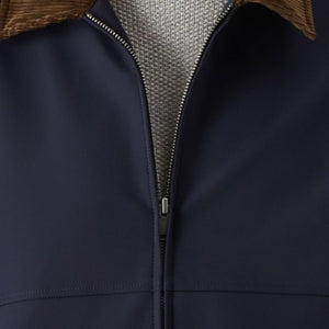 Closeup of Concealed metal zip