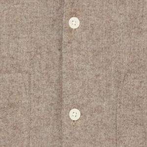 Closeup of Branded horn buttons