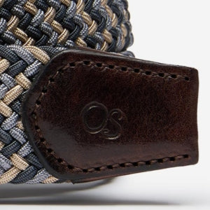 Closeup of Veg tanned leather trim