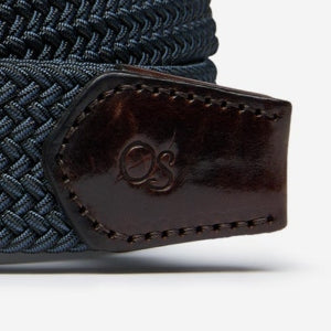 Closeup of Veg tanned leather trim