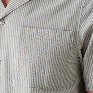 Closeup of Single chest pocket