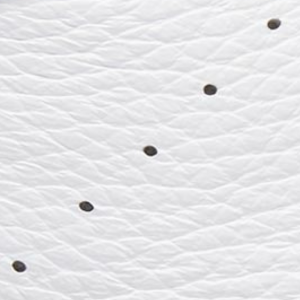 Closeup of Perforated leather detail