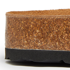 Closeup of Molded cork footbed