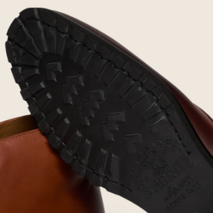 Closeup of Low profile St. Moritz cleated rubber sole