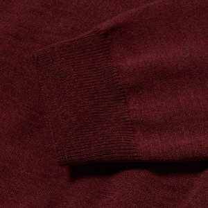 Closeup of Ribbed cuffs & hem