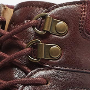 Closeup of Antiqued metal D-rings