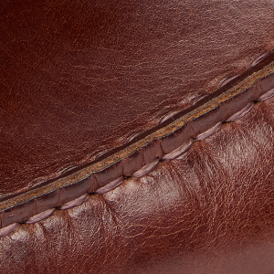 Closeup of Tonal moccasin stitching