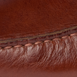 Closeup of Tonal moccasin stitching