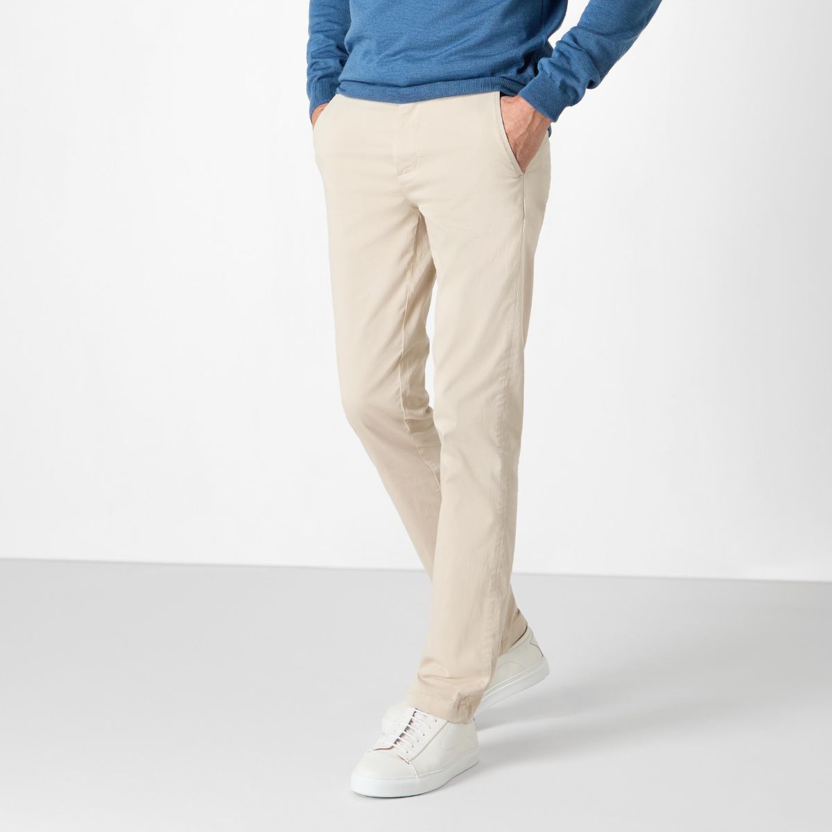Besterios Stone | Men's Cotton Chinos | Men's Trousers – Oliver Sweeney