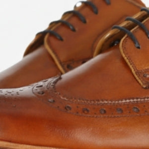 Closeup of Oversized broguing