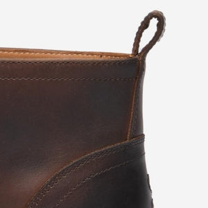 Closeup of Heel pull tab