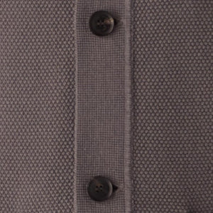 Closeup of Branded horn buttons