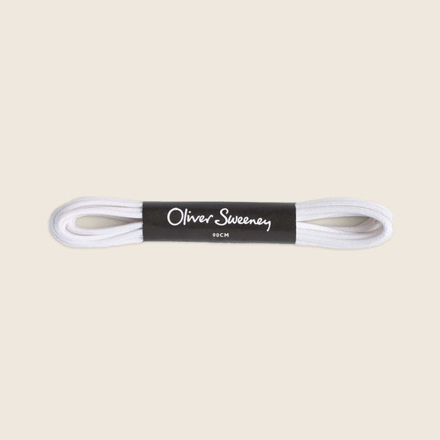 Medium Round White Laces