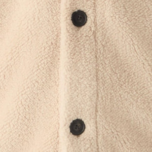 Closeup of Branded horn buttons