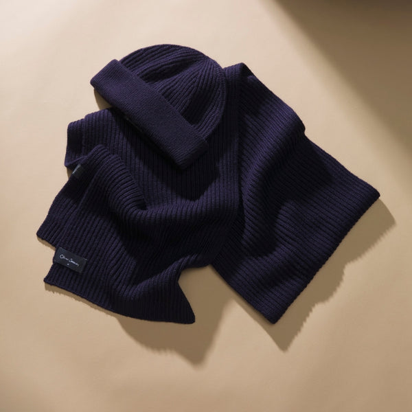 Saunderton Navy | Men's Scarves | Oliver Sweeney