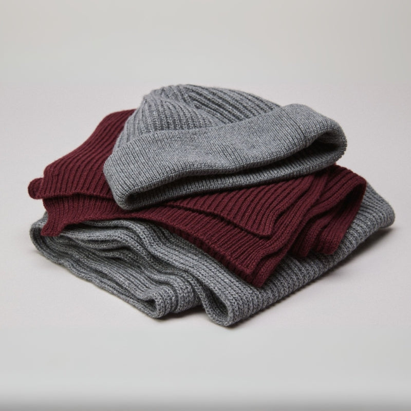 Saunderton Burgundy | Wool Scarf | Men's Scarves | Oliver Sweeney