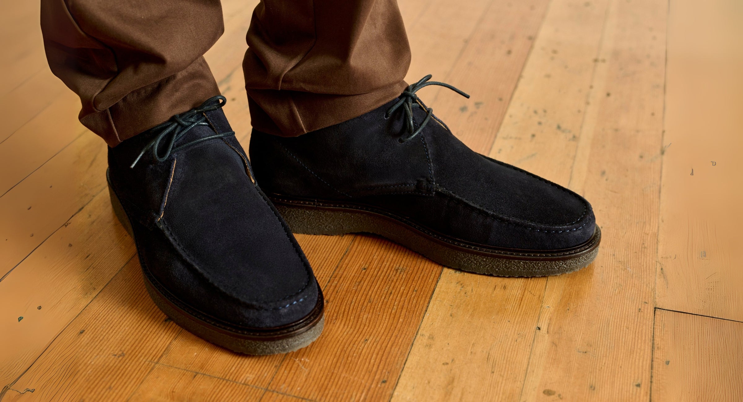 Xixona Navy | Moccasin Boots | Men's Boots | Oliver Sweeney