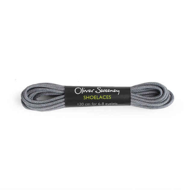 Long Round Grey Laces