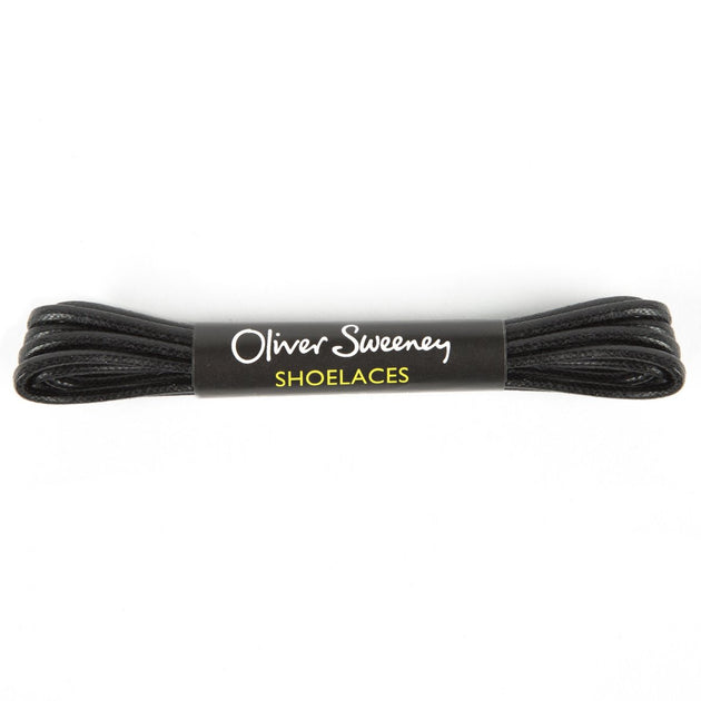 Short Round Black Laces