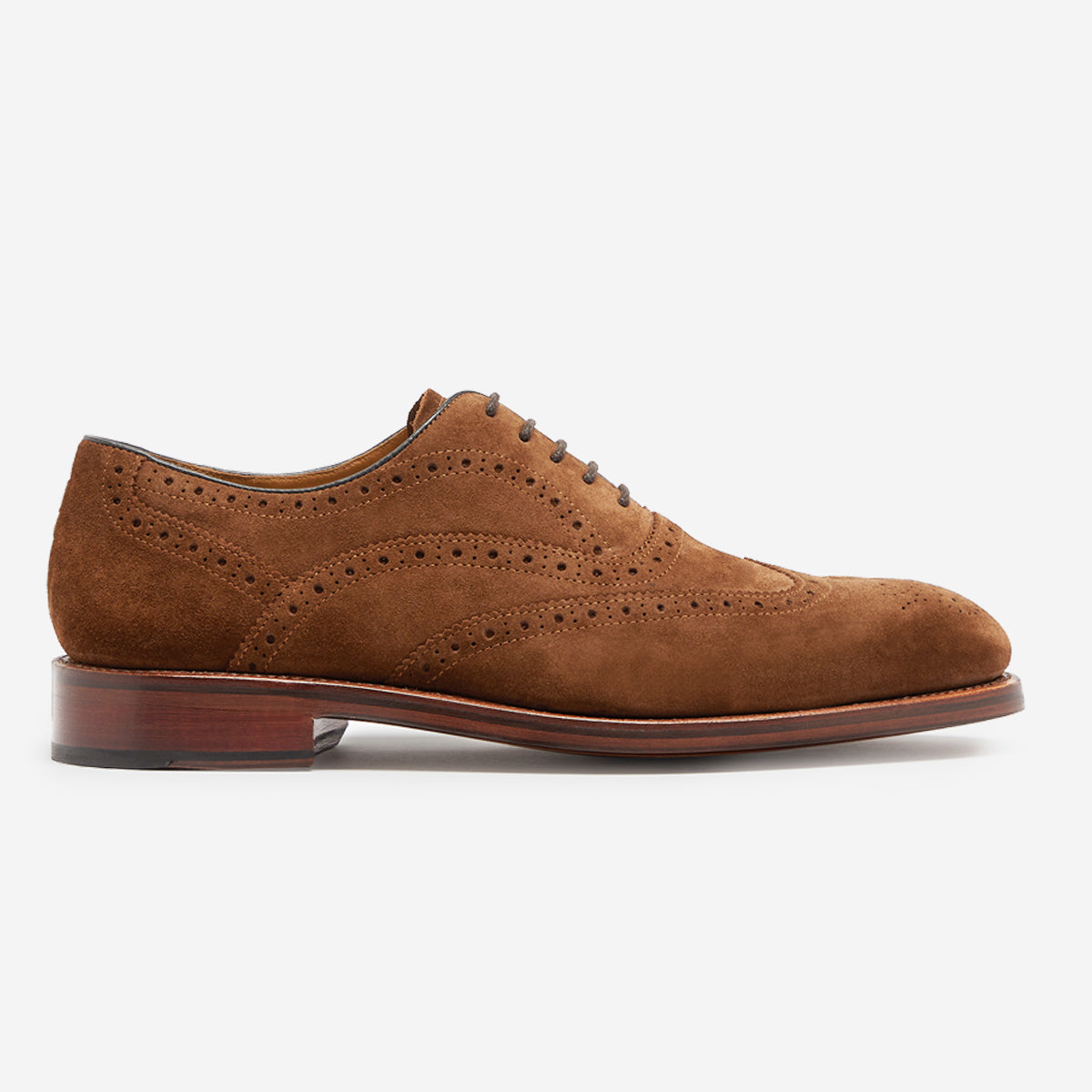 Aldeburgh Tobacco Suede Brogues Men s Shoes Oliver Sweeney