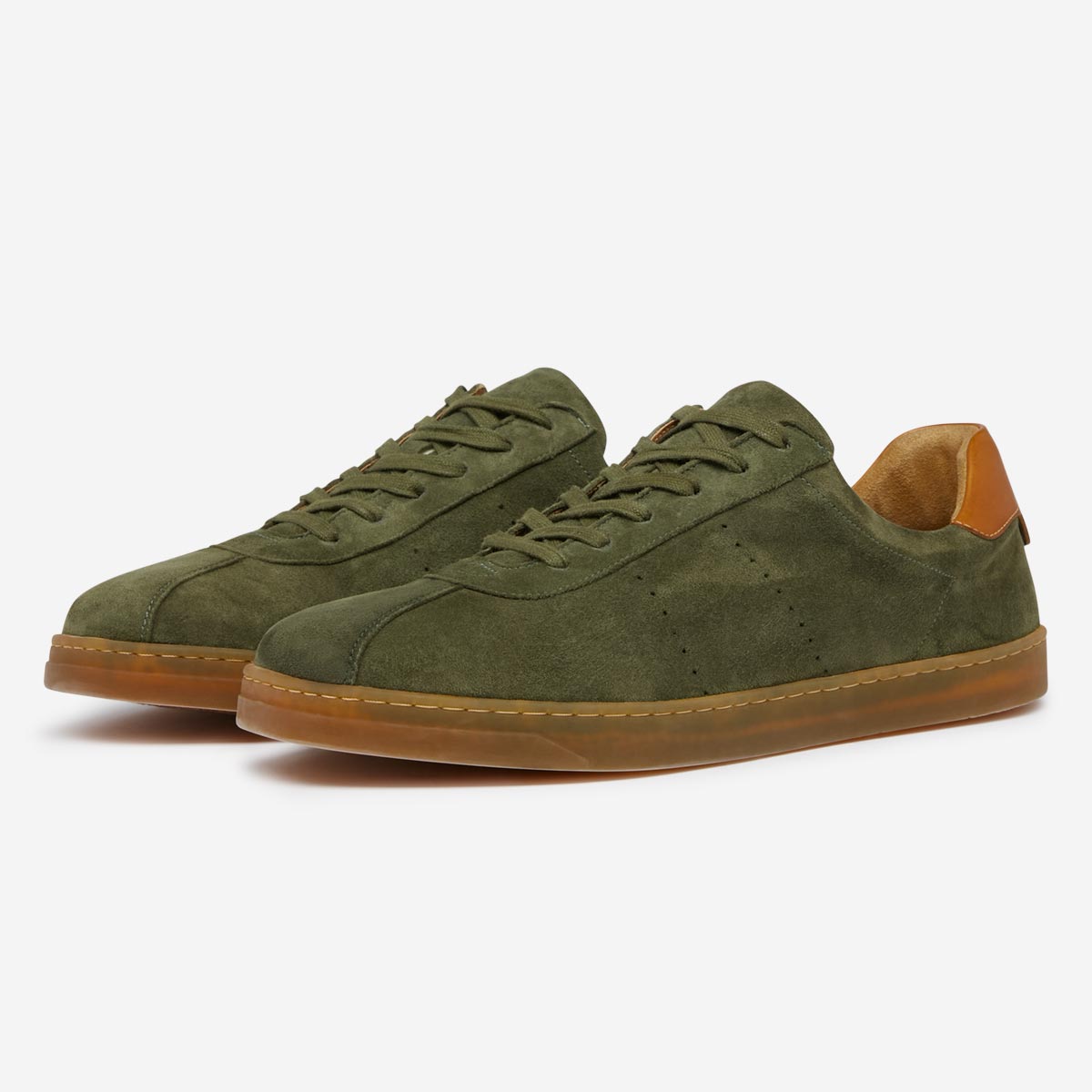 Arnold Khaki | Men's Suede Cupsole Trainers | Men's Trainers | Oliver ...