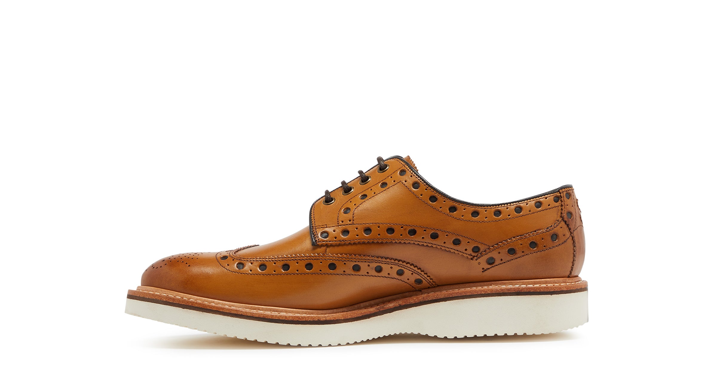 Men's wedge sole brogues sale