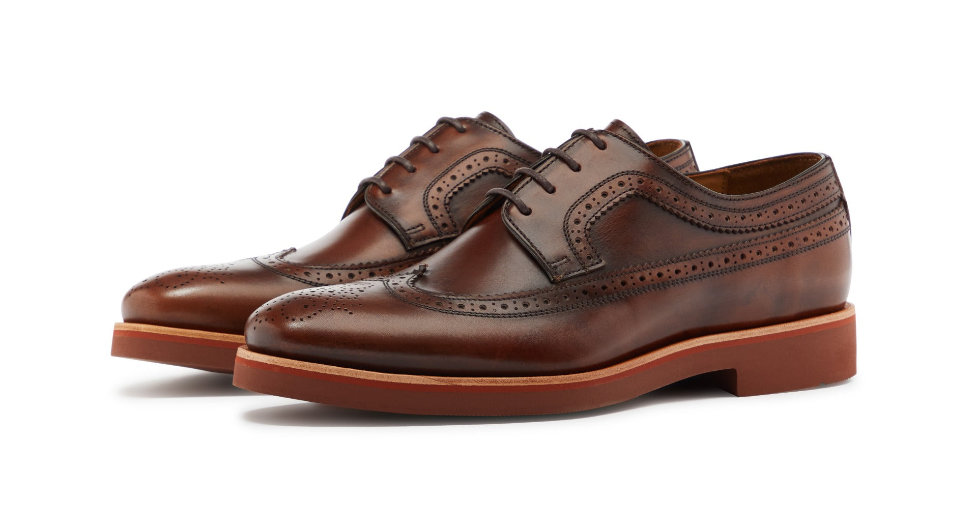 Dark tan brogues clearance