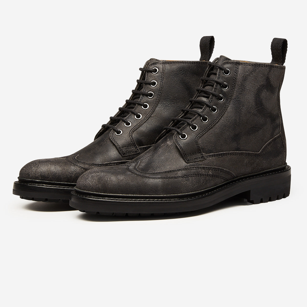 Oliver Sweeney Bruce Boots In Waxy Brown Leather Size 8.5 Oliver Sweeney Braun Leather Boots | Dark Brown | US Stockists main image 2