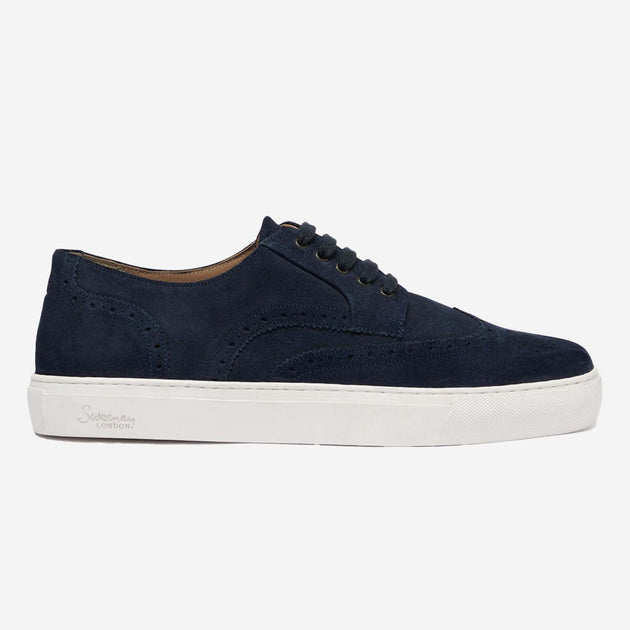 Burwell Navy Suede