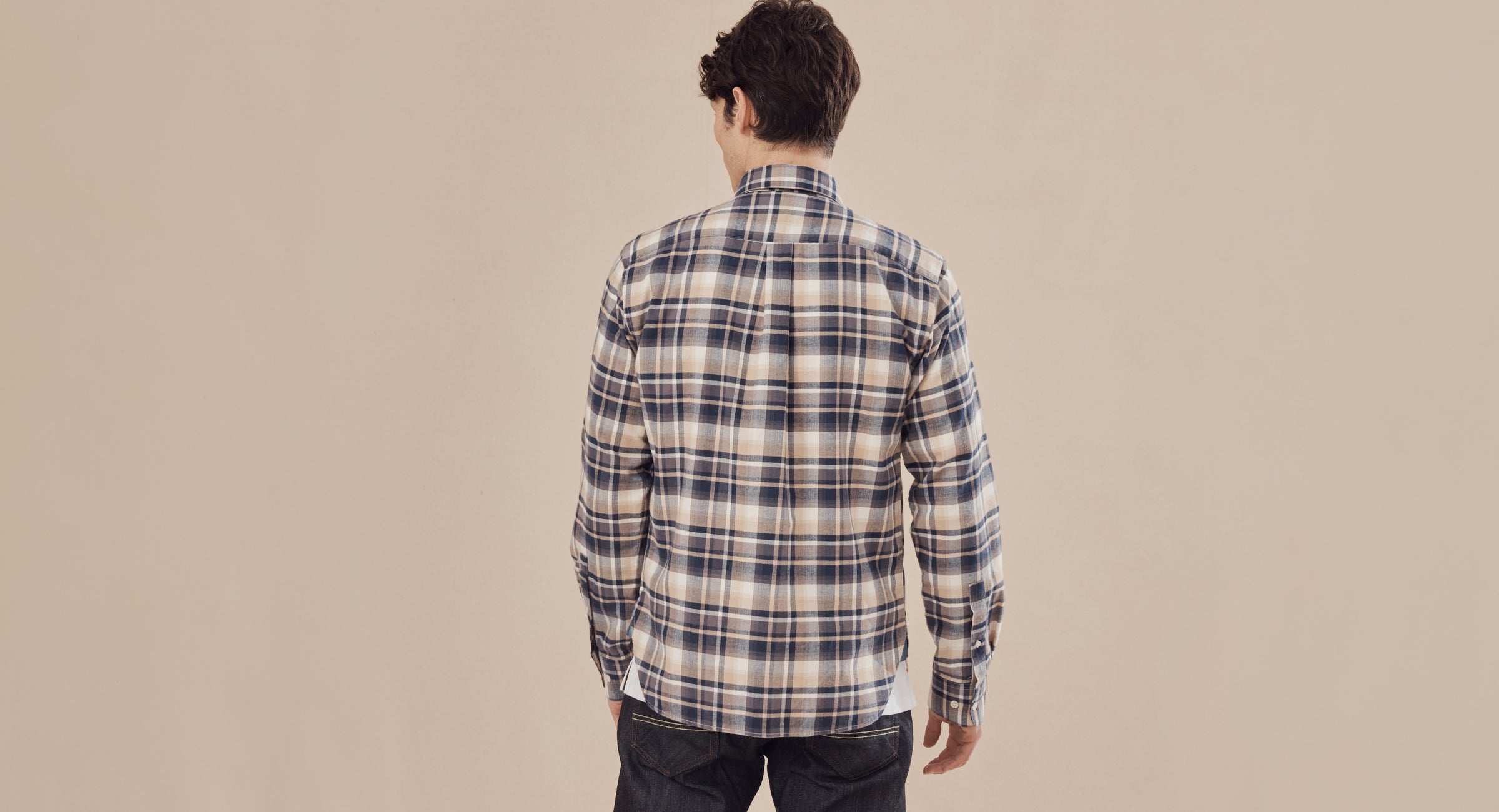 Censo Navy/Beige Check