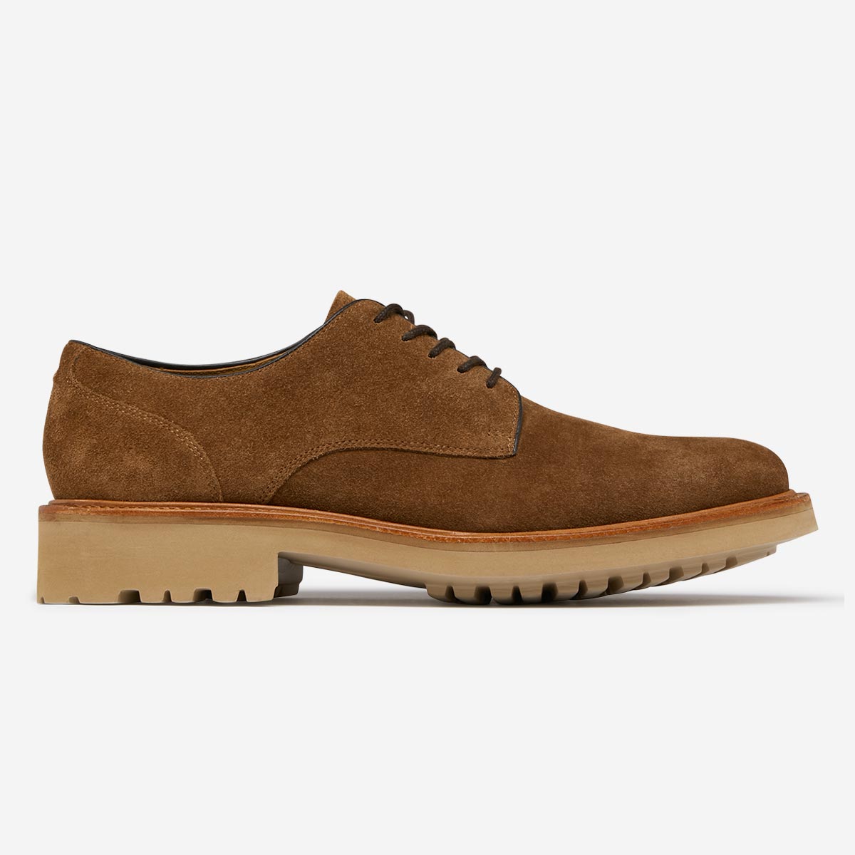 Clipstone Tobacco | Men's Suede Derby Shoes | Oliver Sweeney