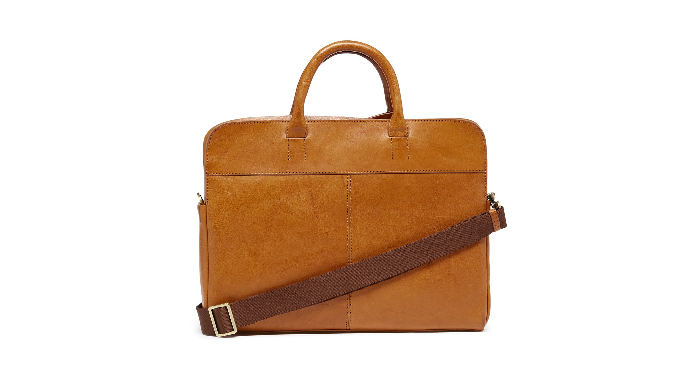 Cranstall Tan | Calf Leather Briefcase | Oliver Sweeney