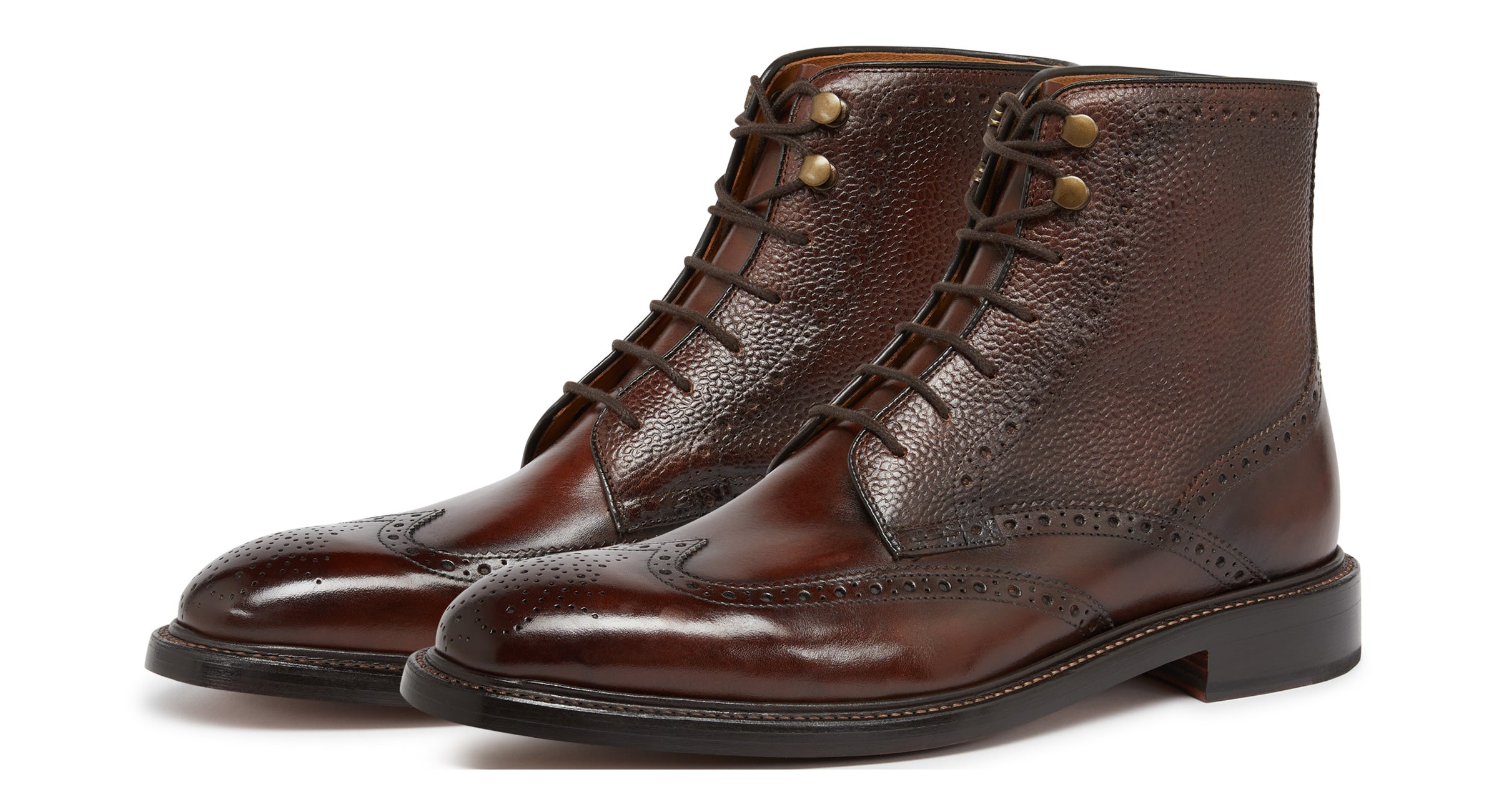 Gortbrack Brown |Leather Brogue Boots Men's Boots Oliver Sweeney