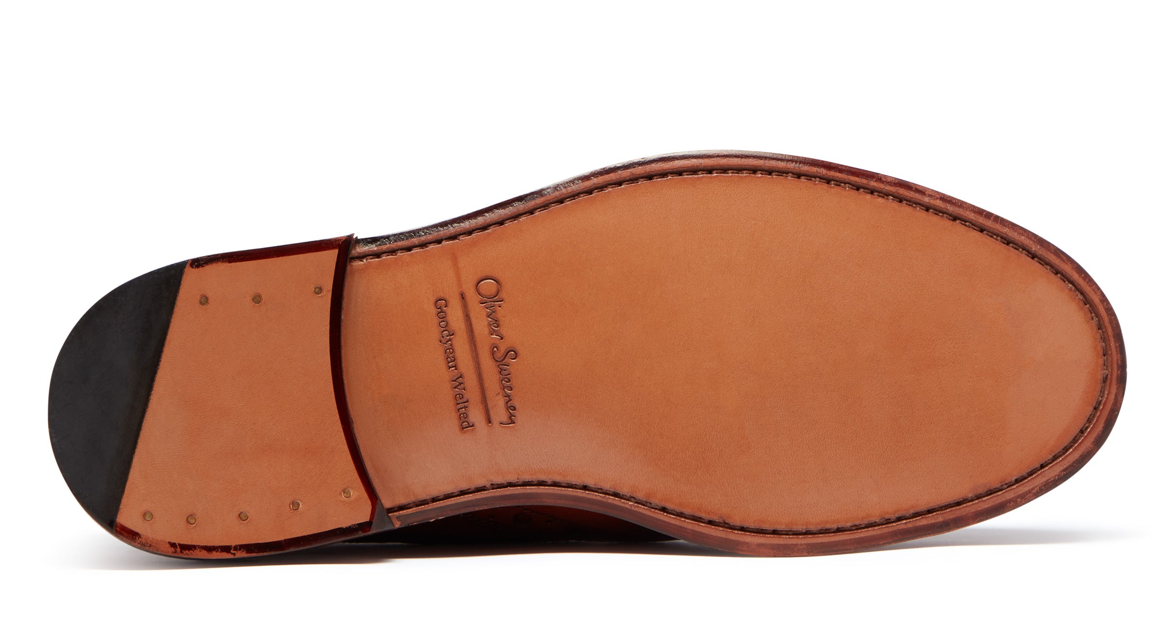 Hasketon Dark Tan | Leather Derby Brogues | Men