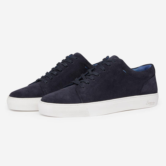 Hayle Navy Suede